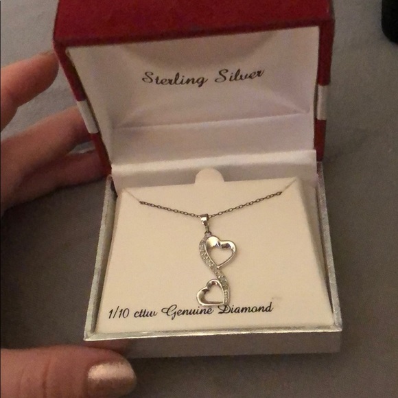 Sterling Silver Heart Necklace - Picture 1 of 2